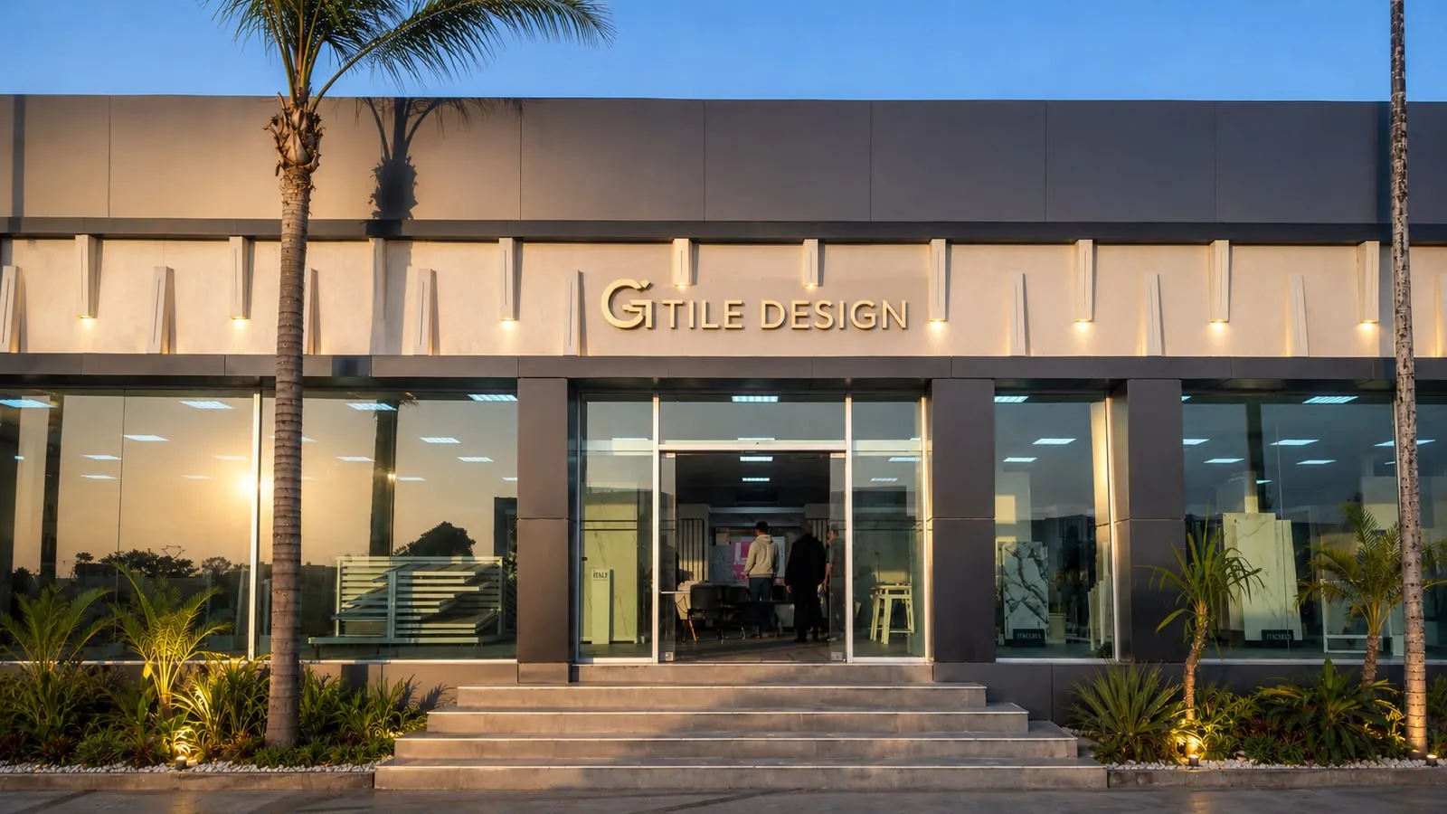Le showroom Gtile Design, route de Médiouna
